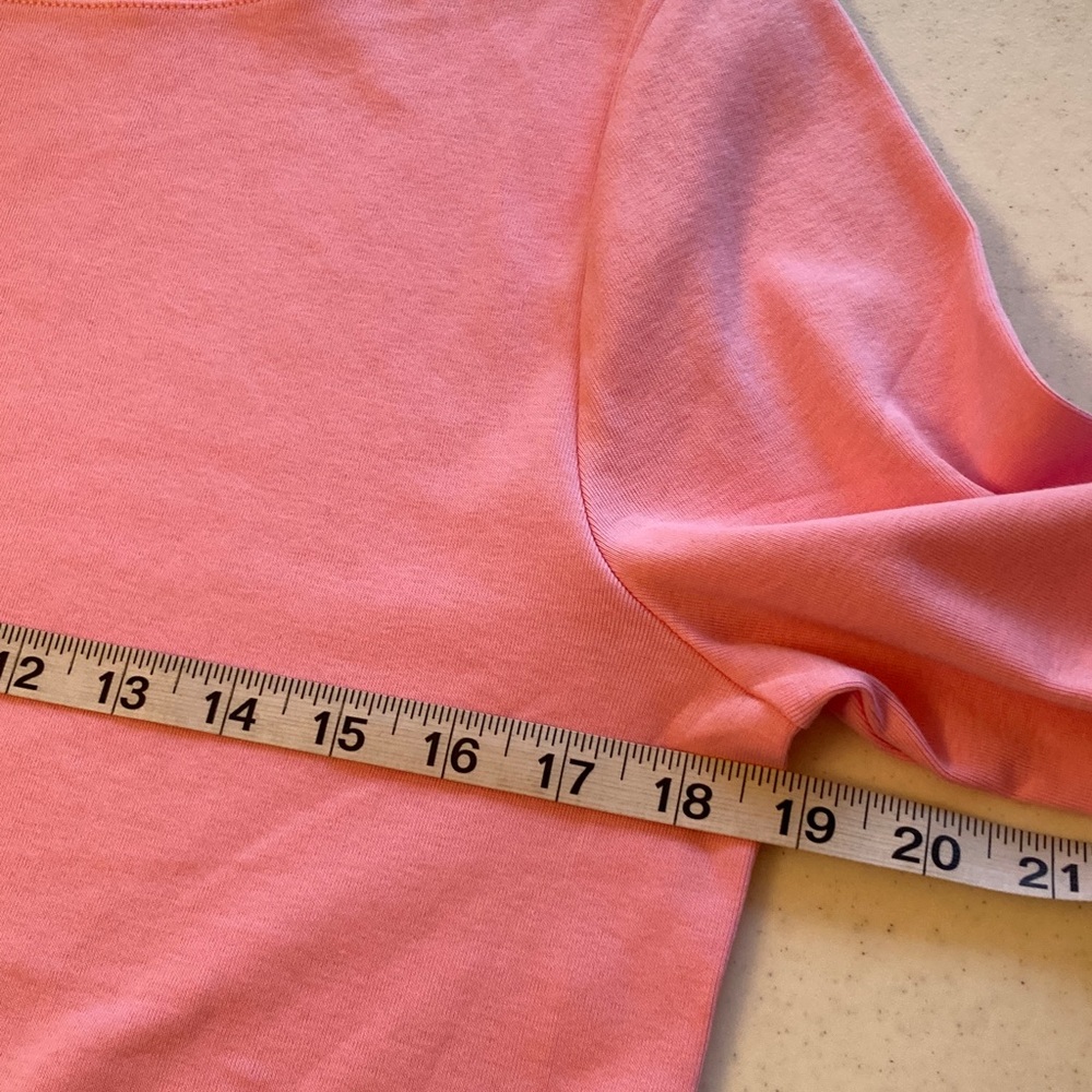 Talbots Light Pink Boatneck 3/4 Sleeve Shirt - Picture 4 of 5